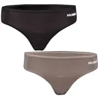 Hummel Smooth Thong 2-pack Black/Brown S