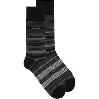 HUGO BOSS Boss strømper egyptisk bomuld str. 39-42 - Multi stripe 1 stk.