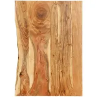 vidaXL Plateau de lavabo de salle de bain en bois massif d'acacia 80x52x2,5 cm