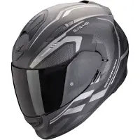 Scorpion EXO-491 Kripta, casque intégral ,Mat Noir/Argent ,L