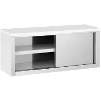 Royal Catering Armoire murale en inox - 1 200 x 400 x 500 mm - Capacité de 65 kg par compartiment -