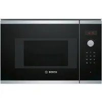 Bosch Serie 4 Bel523ms0 800w Touch Built-in Microwave With Grill Noir,Argenté 20 Liters / EU Plug 220V