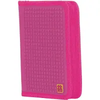 PIXIE CREW Trousse scolaire à fermeture éclair avec panneau violet