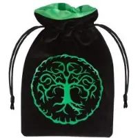 Q-workshop BFOR121 - Forest noir & vert velours, sacoche pour cubes