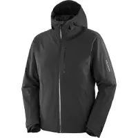 Salomon - Veste de ski imperméable et isolante en PrimaLoft - Highland Jacket M Deep Black - Taille L - Noir