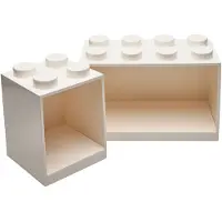 LEGO Étagère Lego Iconic Blanc (2 Pièces)