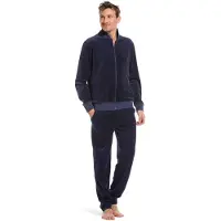 Pastunette Hommes, Pyjama, heren Huispak - Dark Blue 610-8 - NOS - S - Blauw, Bleu, (S)