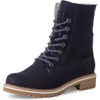 Tamaris Bottines à lacets bleu foncé