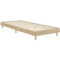 vidaXL Cadre de lit Chêne Sonoma 75x190 cm Bois composite