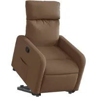 vidaXL Fauteuil relax avec releveur Marron Tissu