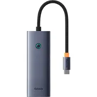 Baseus UltraJoy, concentrateur USB-C 5 en 1 - 4K 30Hz - Charge rapide 100W - Station d'accueil - Gris spatial