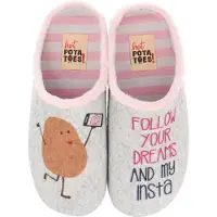 Hot Potatoes Chaussons Hot Potatoes Women Kontich Grey-Taille 41