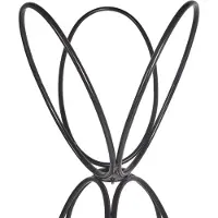 Beliani Porte-manteau en acier noir WALTERS