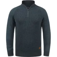 Blend Pull-over 'Ganbolf' bleu foncé / marron / gris argenté