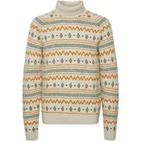Blend Pull-over beige / gris / rouge