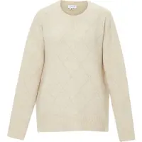 Caneva Pull-over or / blanc cassé