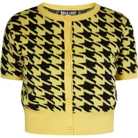 ROCKEASY Cardigan miel / noir