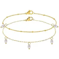 Lucardi Bracelet or / blanc perle