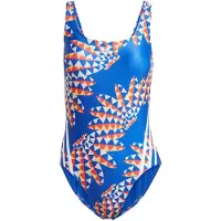 Adidas Maillot de bain sport 'Farm Rio' bleu / orange / blanc