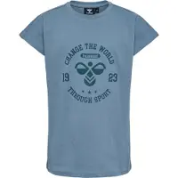 Hummel T-Shirt bleu-gris