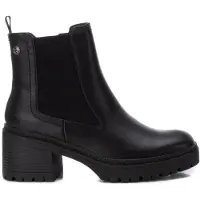Xti pour femme. 14337001-NEGRO Bottines 143370 noir (36), 5 à 8 cm, Fermeture éclair, Casuel