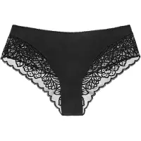 Triumph pour femme. 10181552 Slip taille basse Amourette Spotlight noir (38), Homewear, Polyamide