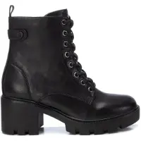 Xti pour femme. 14298301-NEGRO Bottines 142983 noir (39), 5 à 8 cm, Lacets, Fermeture éclair, Casuel