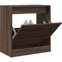 vidaXL Armoire à chaussures chêne marron 60x34x63,5 cm bois ingénierie