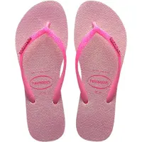 Havaianas Tongs Havaianas Femme Slim Glitter Iridescent Pink Lemonade-Taille 35 - 36