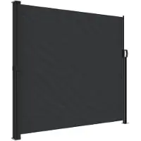 vidaXL Store latéral extensible noir 180x500 cm
