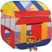 vidaXL Tente de jeu avec 550 balles 123x120x126 cm