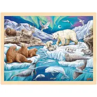 Goki Puzzle en bois Nuit polaire, 96 pièces.