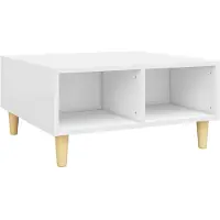 vidaXL Table basse blanche 60x60x30 cm Bois composite