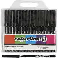 Creativ Company Zwarte Stiften, 18st. (18x)