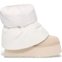 Ugg pour femme. 1158275 Classic Mini Dipper Puffer bottines en cuir blanc (36), Plat, Aucun, Casuel