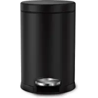 Simplehuman Poubelle à Pédale Simplehuman Rond Black 4,5L