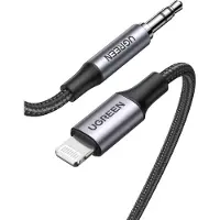 UGREEN Adaptateur Lightning Vers Lightning/prise Jack 70509 1 M 3.5 Mm