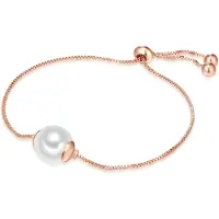 Lulu & Jane Bracelet or rose / blanc