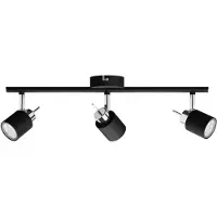 Philips Spot de plafond noir Meranti 3x GU10