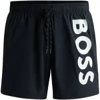 BOSS Shorts de bain 'Octopus' noir / blanc