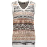 Goldner Pull-over beige / marron / gris / blanc