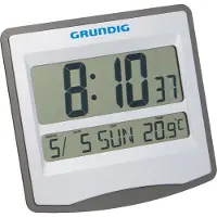 Grundig Station météo/réveil - avec horloge LCD - fonction Snooze et calendrier
