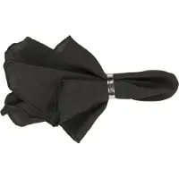 Broste Copenhagen Serviettes de table GRACIE X2 - Noir - 45x45 cm