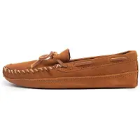 Minnetonka Mocassin 'Doublebottomfleece' marron