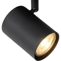 Sensahome MX68552-1A Spot à poser noir - 1-flamme noir - 6x10 cm - douille GU10*3W - Sans ampoule
