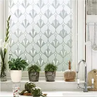 Homewell Film pour fenêtre HR++ 90x200cm - Protection solaire et isolation - Anti-vue - Statique - Retro Candle Stick