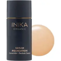 Inika Organic Organic Serum Foundation Base Sérum pour une belle peau teinte 25 ml