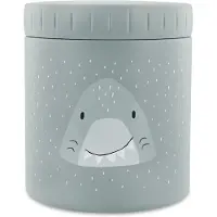 Trixie Thermos Lunchpot pour enfants 500 ml - Mr. Shark - Acier inoxydable - Bleu