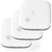 Nedis Smartlife Wi-fi Smoke Detector Battery Powered 10 Year Sensor En14604 85db 3 Units Clair