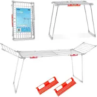 Massido Lydia 27 mb stainless steel folding upright laundry dryer